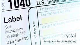  Presentation with tax refund - Presentation consisting of 1040 on computer monitor refund background and a sky blue colored foreground