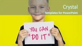  Presentation with garments - PPT theme consisting of 10th station of the cross background and a ocean colored foreground