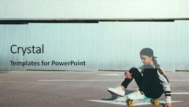  Presentation with evaluation of 5 years old boy - Audience pleasing theme consisting of 12 - 11-12 years old tween girl backdrop and a lemonade colored foreground