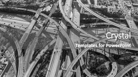  Presentation with freeway - Beautiful PPT layouts featuring 110 and century 105 freeway backdrop and a gray colored foreground