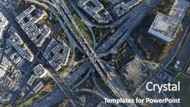  Presentation with freeway - Cool new PPT theme with 110 and hollywood 101 freeway backdrop and a ocean colored foreground