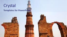  Presentation with heritage buildings - Slide deck consisting of artistic background with a music background and a lemonade colored foreground.