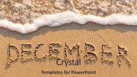  Presentation with december - Amazing theme having 12 days holidays - december - word drawn backdrop and a coral colored foreground