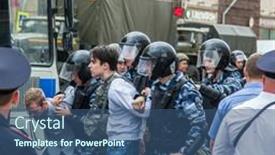  Presentation with police corruption - PPT layouts consisting of 12-june-2017-russia-moscow background and a ocean colored foreground