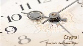  Presentation with clock face - Amazing presentation having 12 part circle - clock face hands backdrop and a lemonade colored foreground