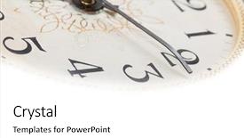  Presentation with clock face - Amazing PPT theme having 12 part circle - clock face macro backdrop and a  colored foreground
