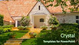  Presentation with award entrance - Presentation theme having 12 step - elegant entrance 12 background and a tawny brown colored foreground