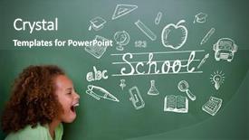  Presentation with cute doodles - Slides having 123 - composite image of education doodles background and a gray colored foreground