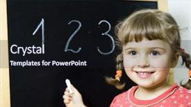  Presentation with first - Slide set having 123 - first lesson background and a wine colored foreground