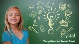  Presentation with cute doodles - Presentation with 123 abc - composite image of education doodles background and a  colored foreground