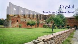  Presentation with southwest - Amazing slide set having 12th-century 30 km southwest backdrop and a sky blue colored foreground