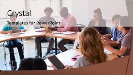  Presentation with high school - Amazing PPT layouts having 13 15 years - high school teacher with pupils backdrop and a light gray colored foreground