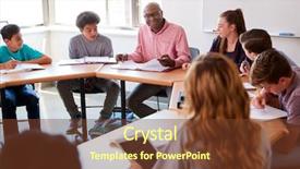  Presentation with high school students - Amazing slide deck having 13 15 years - male high school tutor sitting backdrop and a tawny brown colored foreground