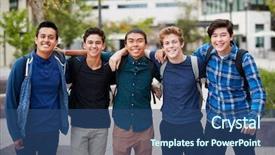  Presentation with at risk high school students - Audience pleasing PPT layouts consisting of 13 15 years - portrait of male high school backdrop and a ocean colored foreground