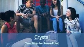  Presentation with students - Amazing slide deck having 13 15 years - students interacting with each other backdrop and a ocean colored foreground