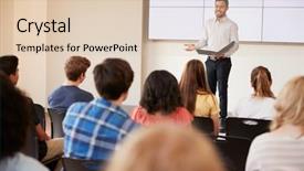  Presentation with high school - Colorful presentation design enhanced with 13 15 years - teacher giving presentation to high backdrop and a lemonade colored foreground