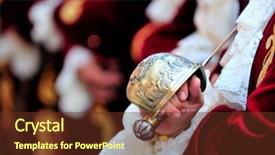  Presentation with christians - Presentation theme enhanced with 14 2008 - moors and christian background and a  colored foreground