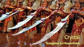  Presentation with christians - Slides having 14 2008 - moors and christian background and a tawny brown colored foreground