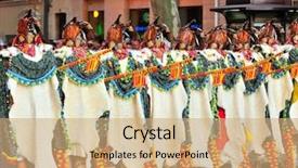  Presentation with fiesta - Cool new presentation theme with 14 2008 - moors and christian backdrop and a  colored foreground