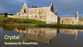  Presentation with ireland - Presentation consisting of 14th century franciscan friary background and a tawny brown colored foreground