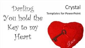  Presentation with heat - Presentation theme enhanced with 14th feb - antique skeleton key background and a white colored foreground