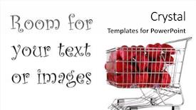  Presentation with valentines day - Presentation theme having 14th feb - shopping cart filled with valentines background and a white colored foreground