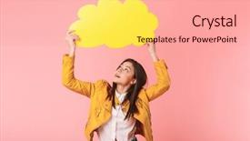  Presentation with red bull case - Theme with 15 - photo of lovely girl 15-16y background and a  colored foreground