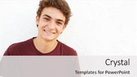  Presentation with teenage - Colorful PPT theme enhanced with 15 - portrait of hispanic teenage boy backdrop and a white colored foreground