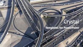  Presentation with las vegas - Cool new PPT layouts with 15 and 95 freeway interchange backdrop and a dark gray colored foreground