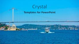  Presentation with istanbul - PPT layouts enhanced with 15 july martyrs bridge background and a cyan colored foreground