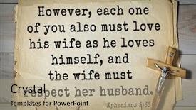  Presentation with top 150 - Beautiful slides featuring 150 bible verses about love backdrop and a mint green colored foreground