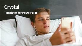  Presentation with old music - Presentation theme featuring 16 - 16 years old teenager using background and a  colored foreground