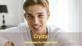  Presentation with medical evaluation of 5 years old boy - Presentation enhanced with 16 - bright closeup portrait background and a tawny brown colored foreground