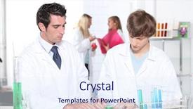  Presentation with chemistry - Beautiful presentation theme featuring 16 25 - chemistry teacher and student backdrop and a sky blue colored foreground