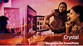  Presentation with stop sexual violence against women - Beautiful presentation theme featuring 16 25 - stocks and shares against business backdrop and a tawny brown colored foreground