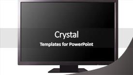  Presentation with modern - Presentation theme enhanced with 16 9 - 30 inch modern lcd monitor background and a dark gray colored foreground
