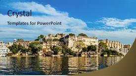  Presentation with tourism india - Amazing presentation design having 16 9 - india luxury tourism concept background backdrop and a light blue colored foreground