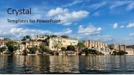  Presentation with tourism india - Theme enhanced with 16 9 - india luxury tourism concept background background and a teal colored foreground