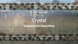  Presentation with video background - PPT theme enhanced with 16 9 - metal plate with frame grunge background and a gray colored foreground