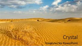  Presentation with sand dunes - Beautiful slide set featuring 16 9 - panorama of dunes of thar backdrop and a  colored foreground