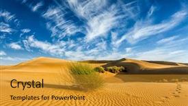  Presentation with miss thar umed - Cool new theme with 16 9 - panorama of sam sand dunes backdrop and a  colored foreground