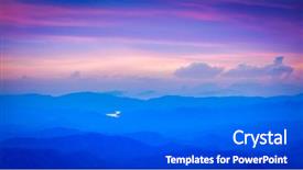  Presentation with munnar - Colorful presentation design enhanced with 16 9 - panorama of sunset landscape backdrop and a gray colored foreground