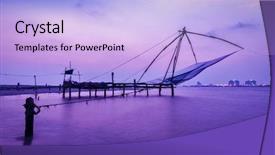  Presentation with india fort - Slide deck having 16 9 - panorama of tourist attraction background and a light blue colored foreground