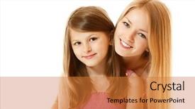  Presentation with child teen - Amazing presentation design having 16 9 - portrait of two happy sisters backdrop and a  colored foreground