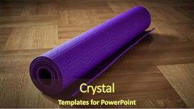  Presentation with panoramic - Presentation design enhanced with 16 9 - yoga background banner - panoramic background and a tawny brown colored foreground