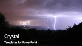  Presentation with lightning - Audience pleasing PPT layouts consisting of environment act - 16 bolts of lightning backdrop and a  colored foreground