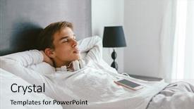  Presentation with medical evaluation of 5 years old boy - Theme having 16 years old teenage student background and a light gray colored foreground