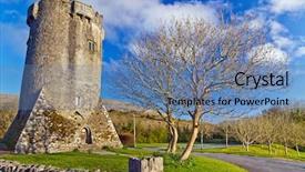 Presentation with ireland - Colorful slides enhanced with 16th century newtown castle co clare ireland backdrop and a teal colored foreground