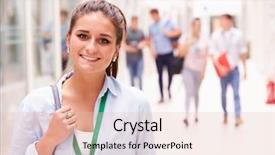  Presentation with college - Amazing presentation having trees and rays of sun backdrop and a tawny brown colored foreground.