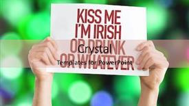  Presentation with kiss band - Cool new theme with ims - kiss me im irish backdrop and a coral colored foreground